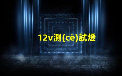 12v測(cè)試燈高效測(cè)試工具為您節(jié)省時(shí)間嗎
