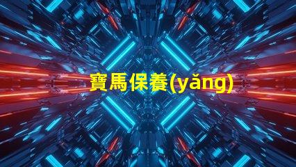 寶馬保養(yǎng)費(fèi)用價(jià)格表揭秘真實(shí)保養(yǎng)成本的秘密