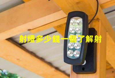 射燈多少錢一個了解射燈價格及市場趨勢