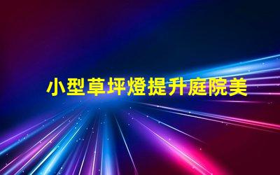 小型草坪燈提升庭院美觀的高效照明解決方案