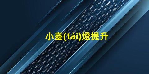 小臺(tái)燈提升工作效率的理想伴侶