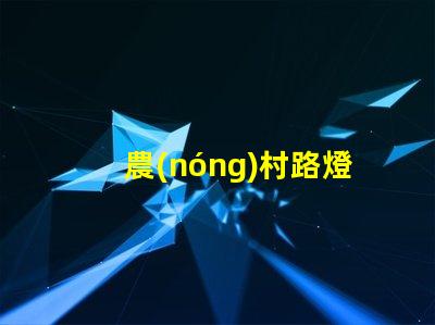 農(nóng)村路燈價(jià)錢(qián)探討農(nóng)村照明成本的關(guān)鍵因素