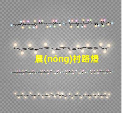 農(nóng)村路燈多少錢一套了解農(nóng)村路燈整體投資預(yù)算
